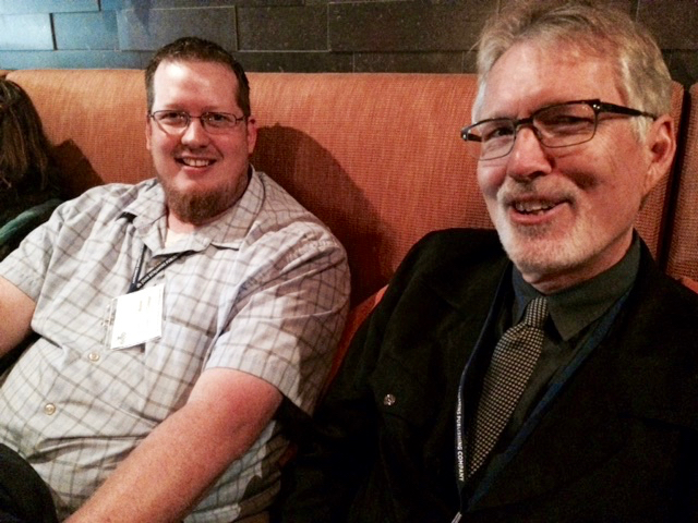Alumnus and faculty at the LSA 2016 Event