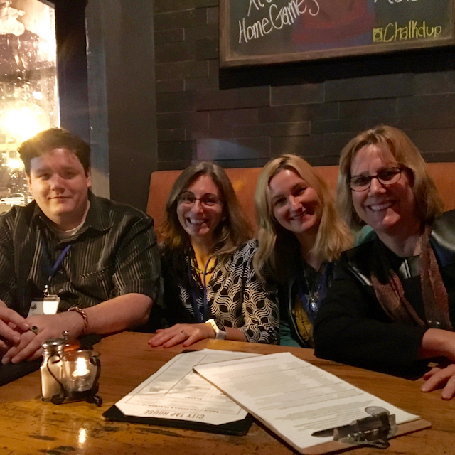 Alumni and Professor at the LSA 2016 Event