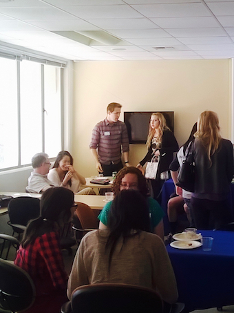 Alumni, current students, and faculty at the 2016 Undergraduate Alumni Reception